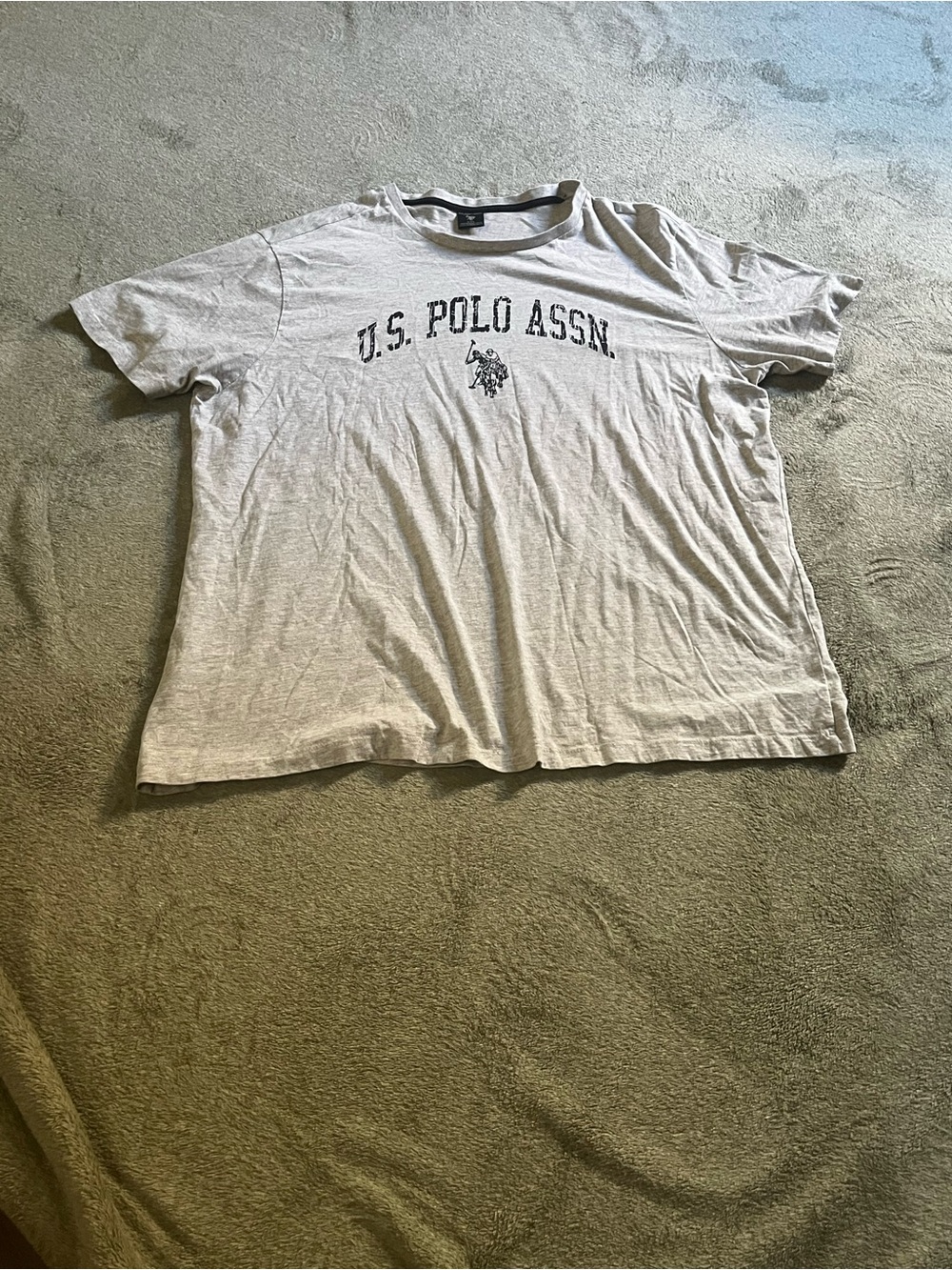 U.S. Polo Assn. Light Gray Short-Sleeve Logo Tee